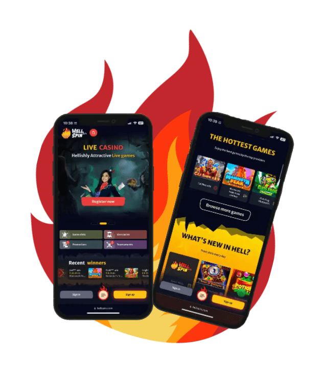 Hell spin registration via the app