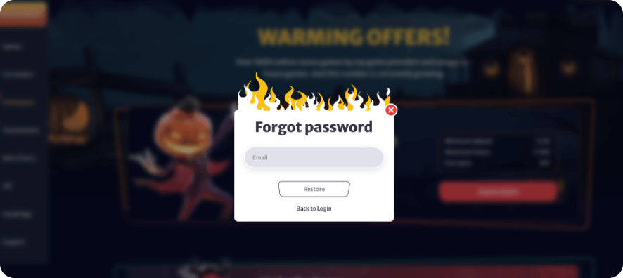 Hell Spin Easy account recovery